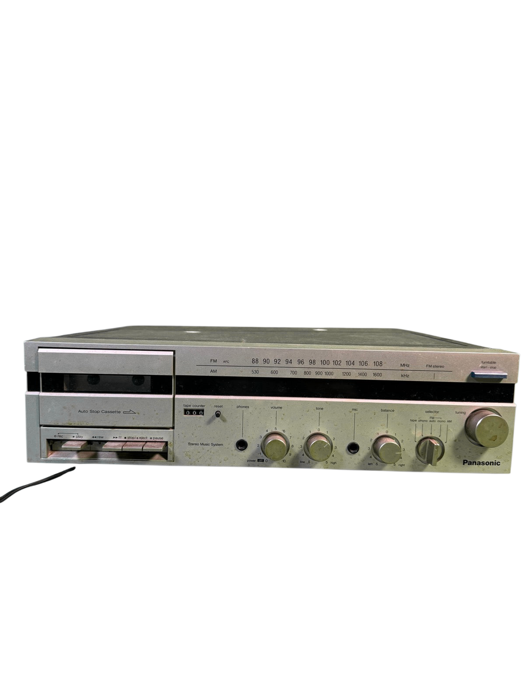 Panasonic SG-V03 Music System Turntable AM/FM Tuner Cassette Deck