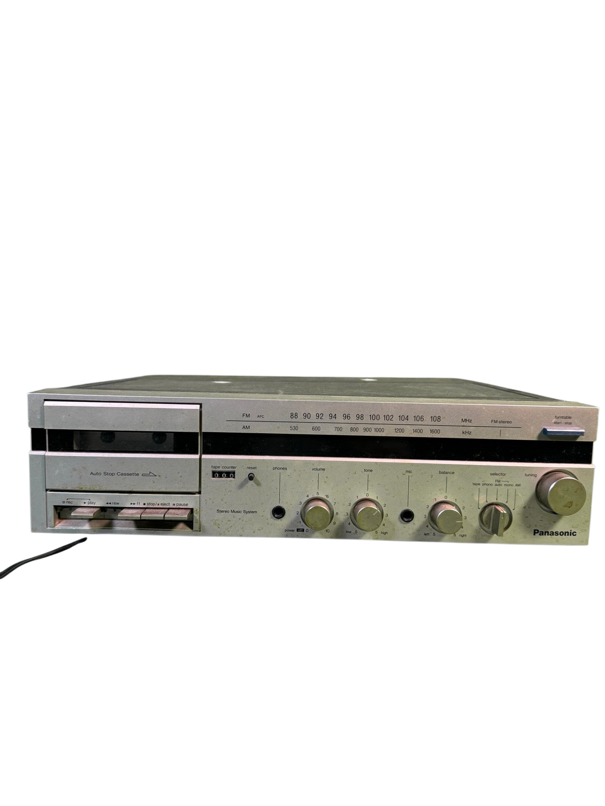 Panasonic SG-V03 Music System Turntable AM/FM Tuner Cassette Deck