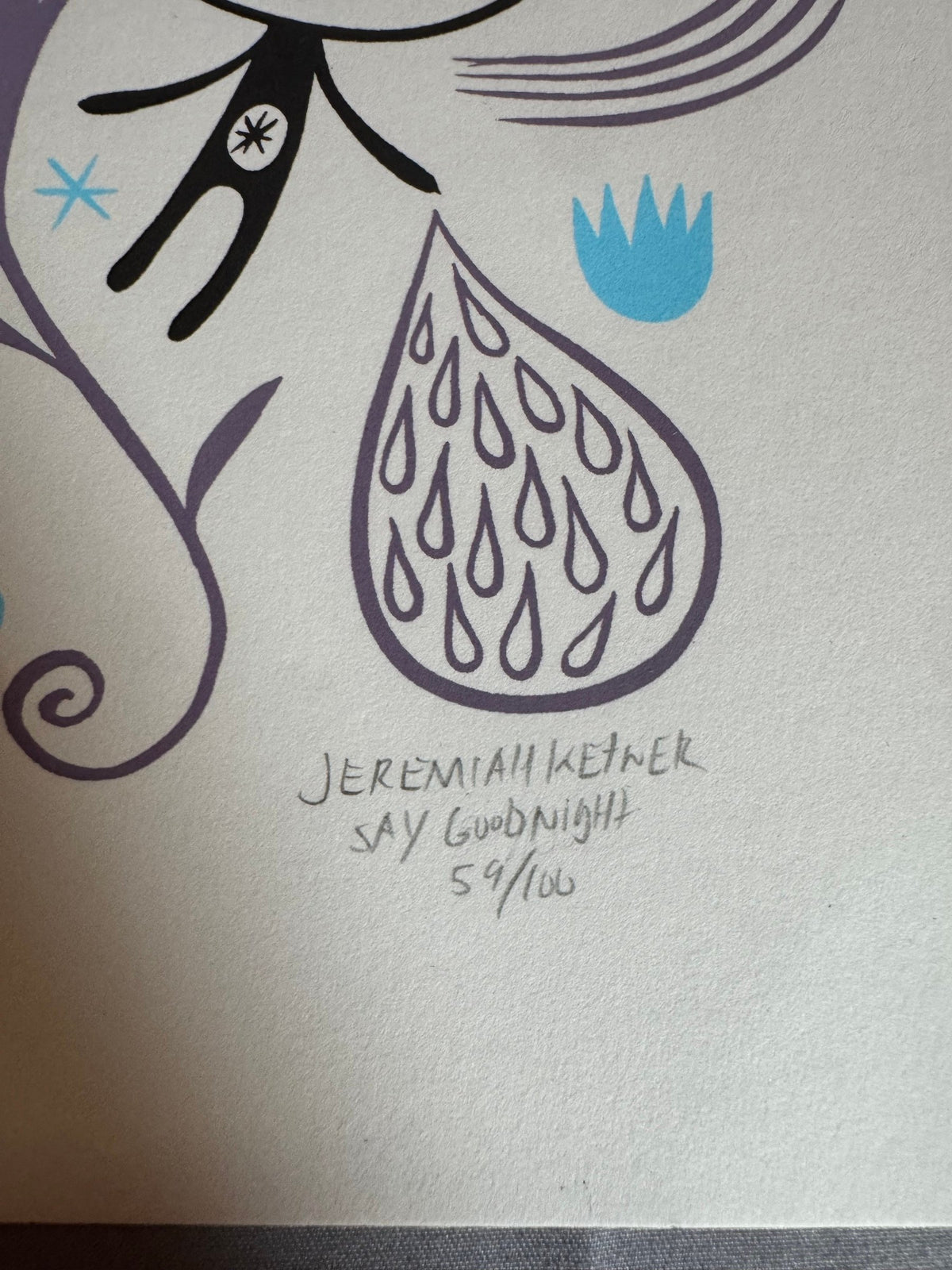 Pencil signature, title and edition 59/100 in the lower margin