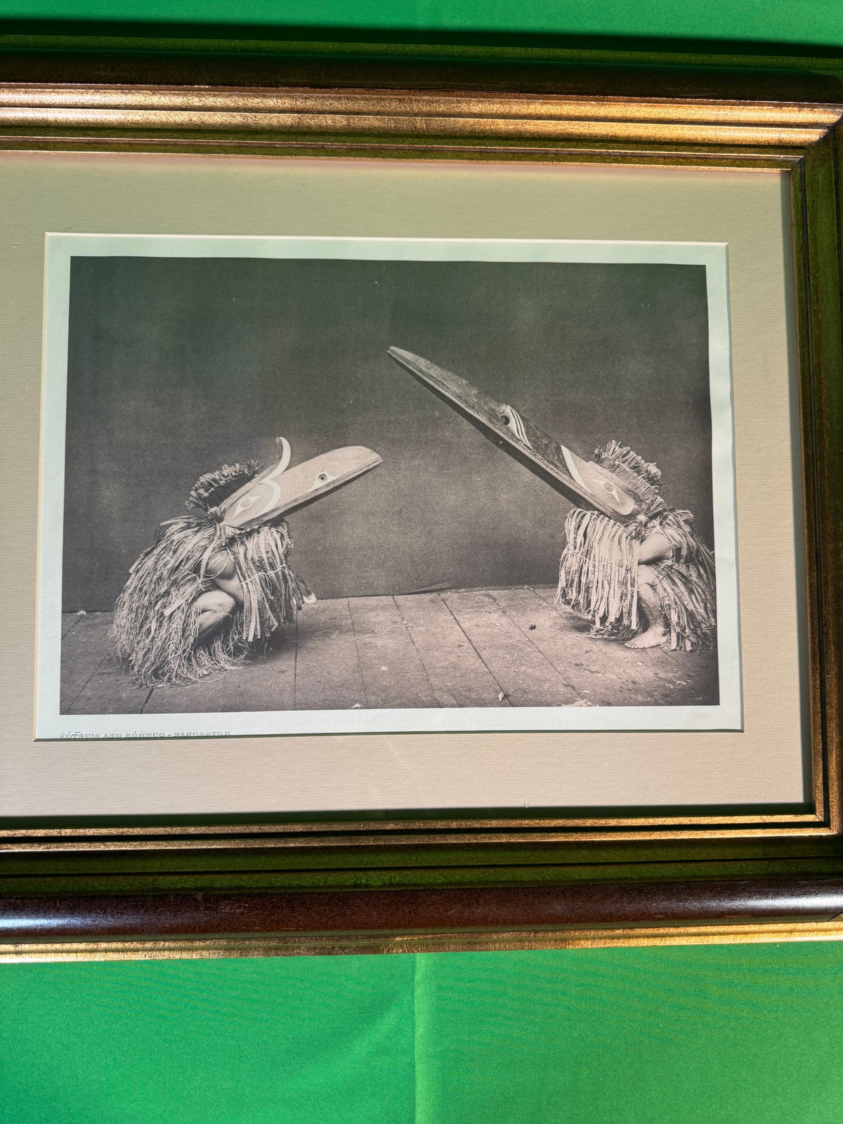 Photogravure After Edward S Curtis Kotsuis and Hohhuq Nakoaktok Framed Print