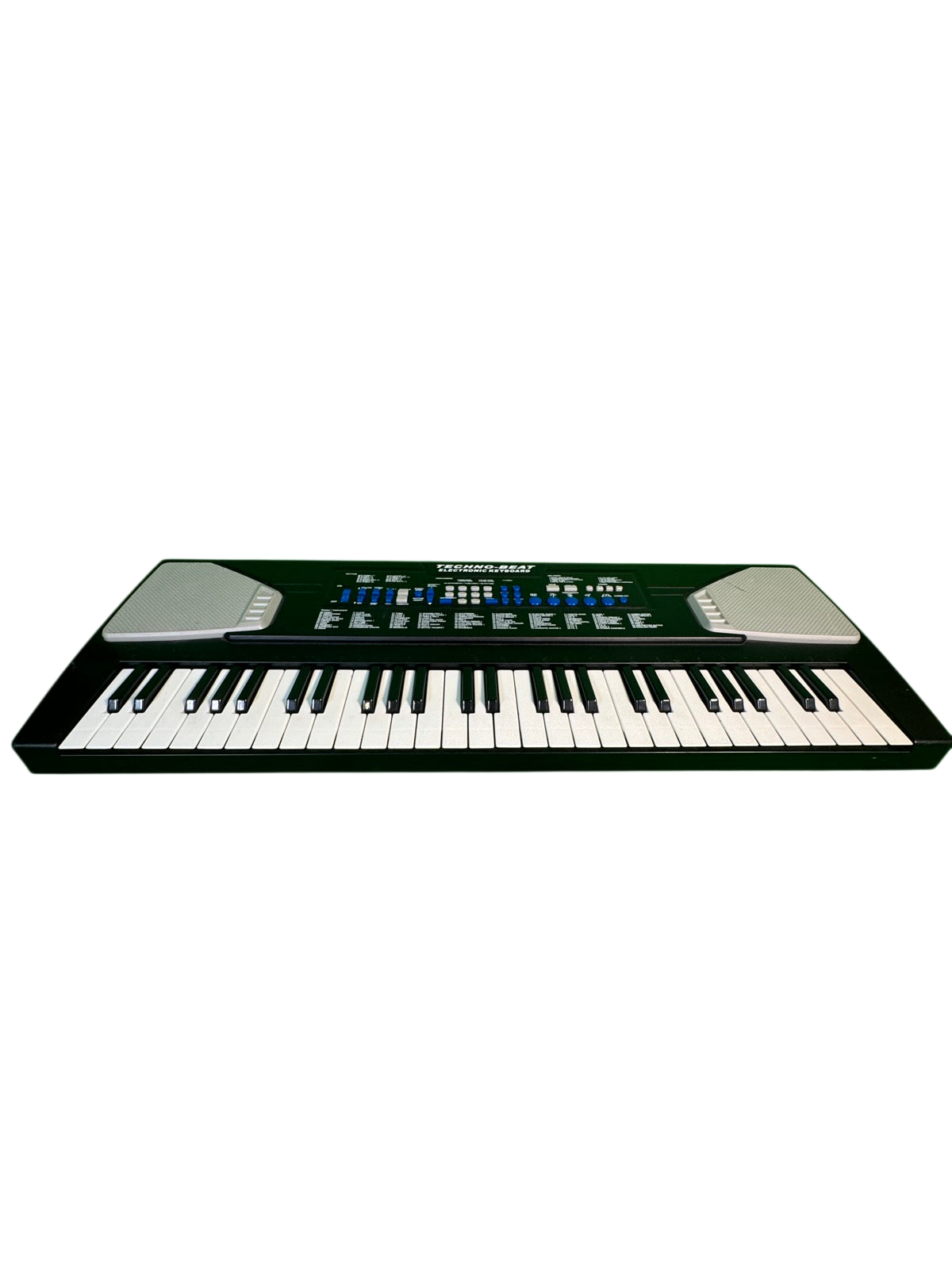 Techno-Beat Electronic Keyboard 44-Key Portable Black