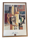 Framed decorative poster after Picasso, Violin and Guitar, facsimile signature
