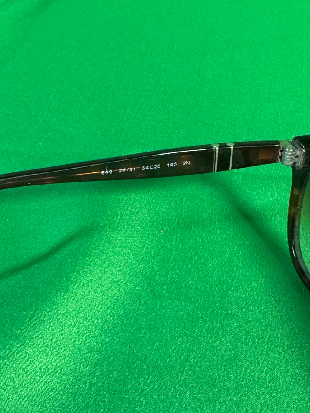 Persol 649 Sunglasses Havana Hand Made in Italy — detail view 5