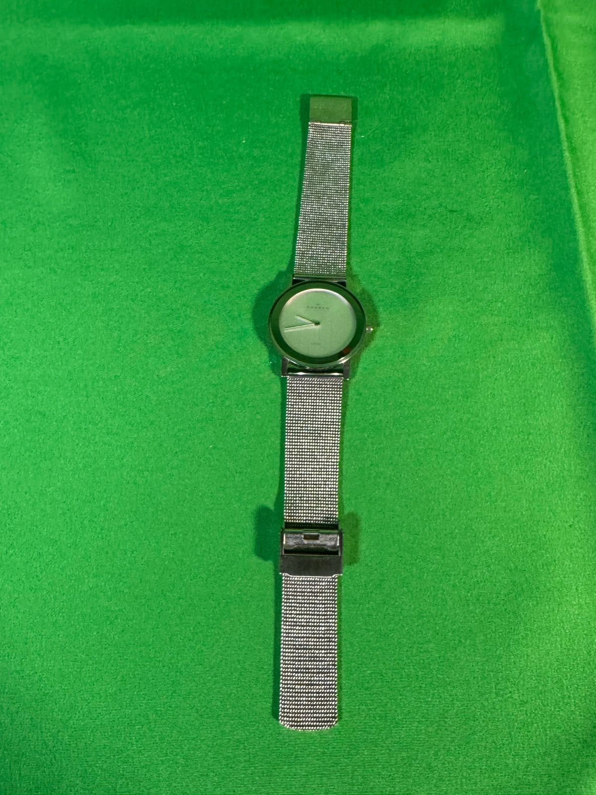Skagen Denmark 39LSS ultra slim mesh watch, full view