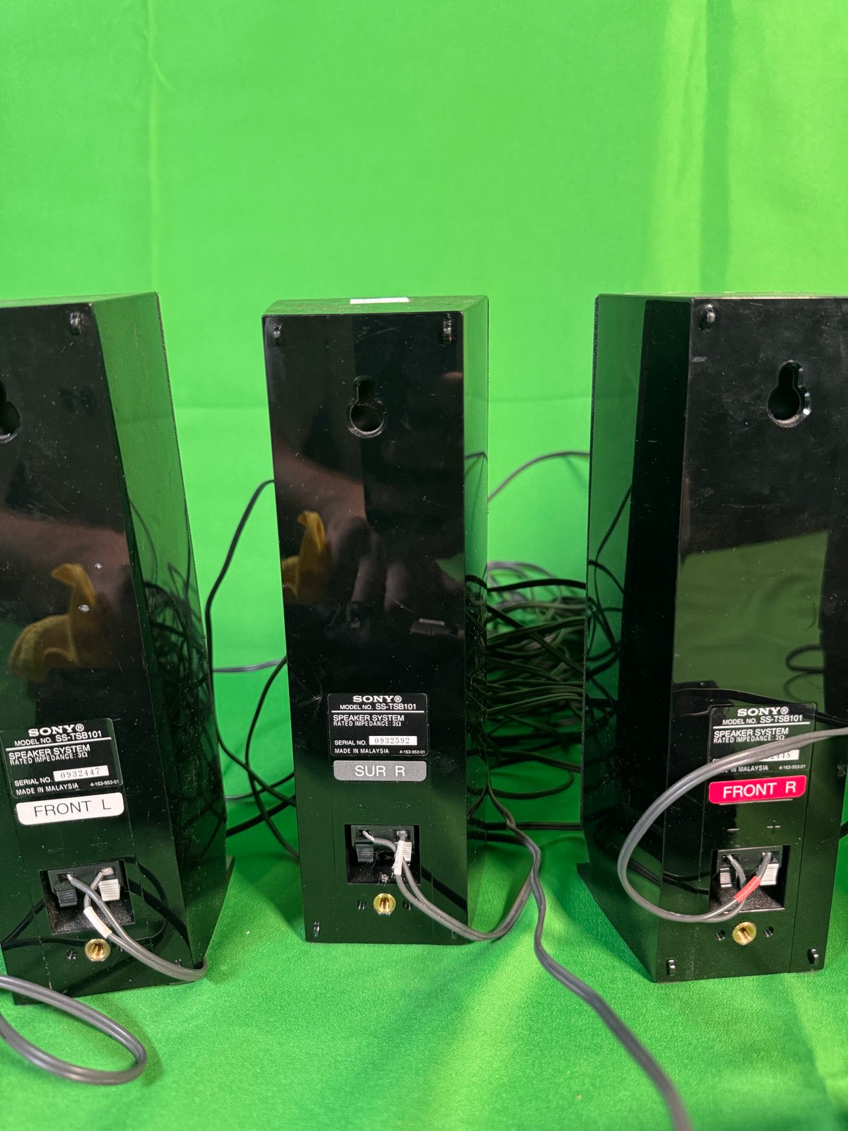 Sony 5.1 Speaker System 4x SS-TSB101 SS-CTB101 Center SS-WSB101 Sub