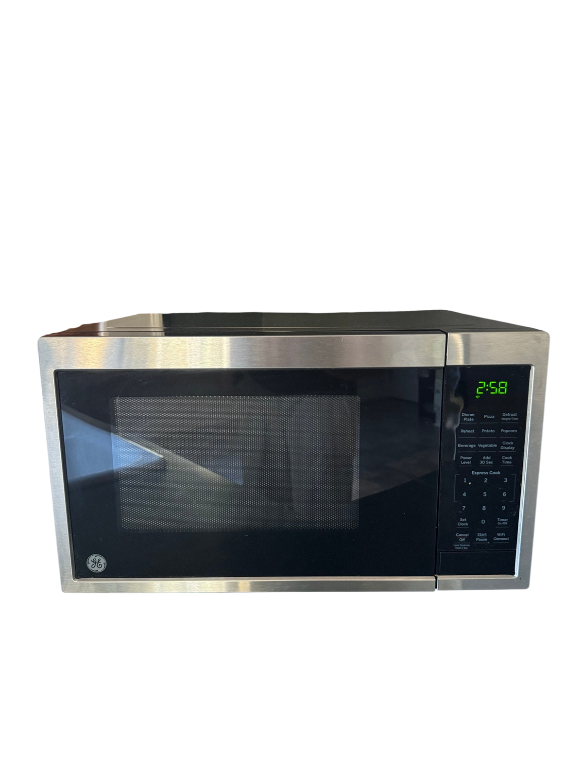 GE stainless countertop microwave