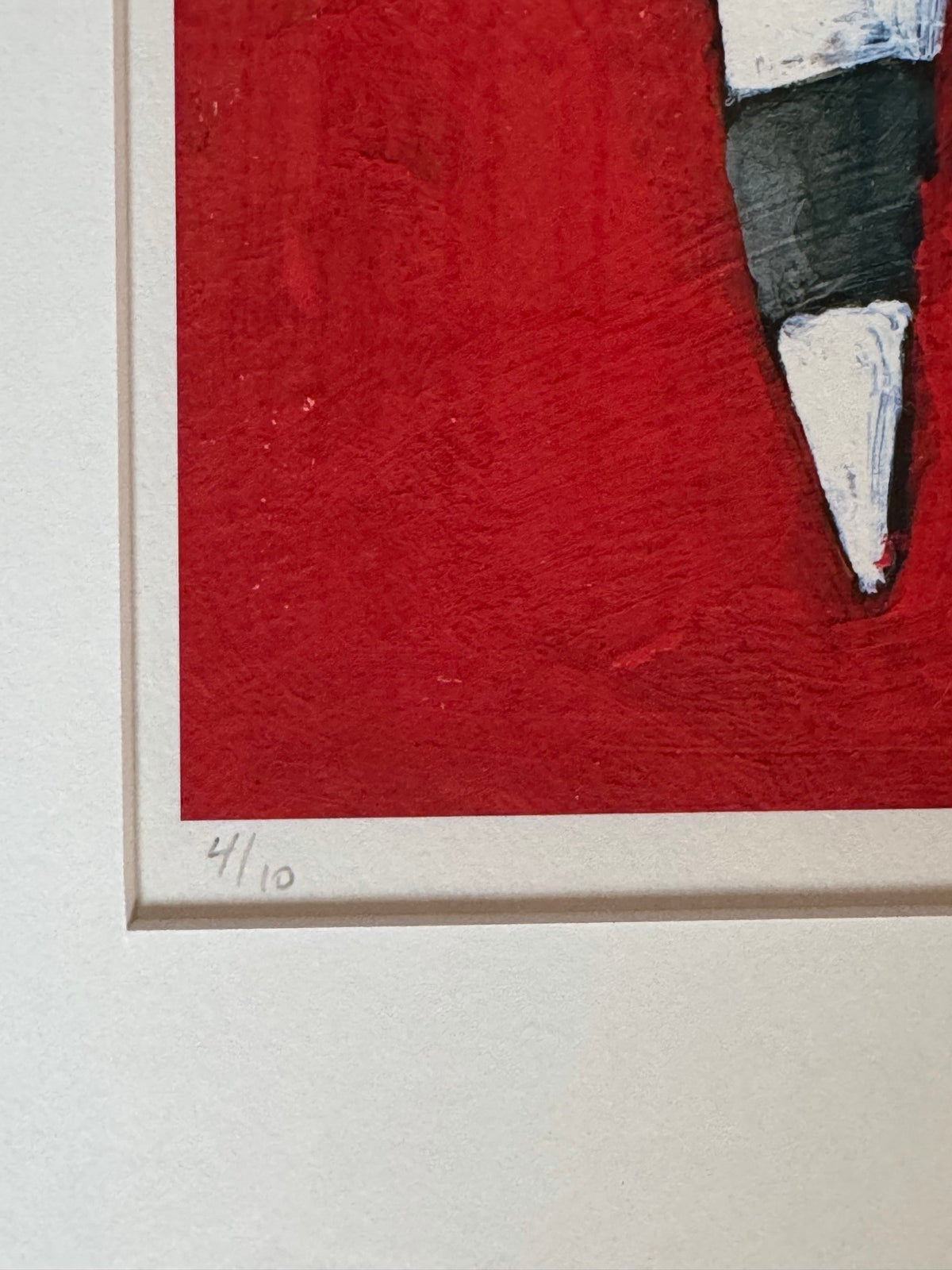 Pencil edition number 4/10 in the lower margin