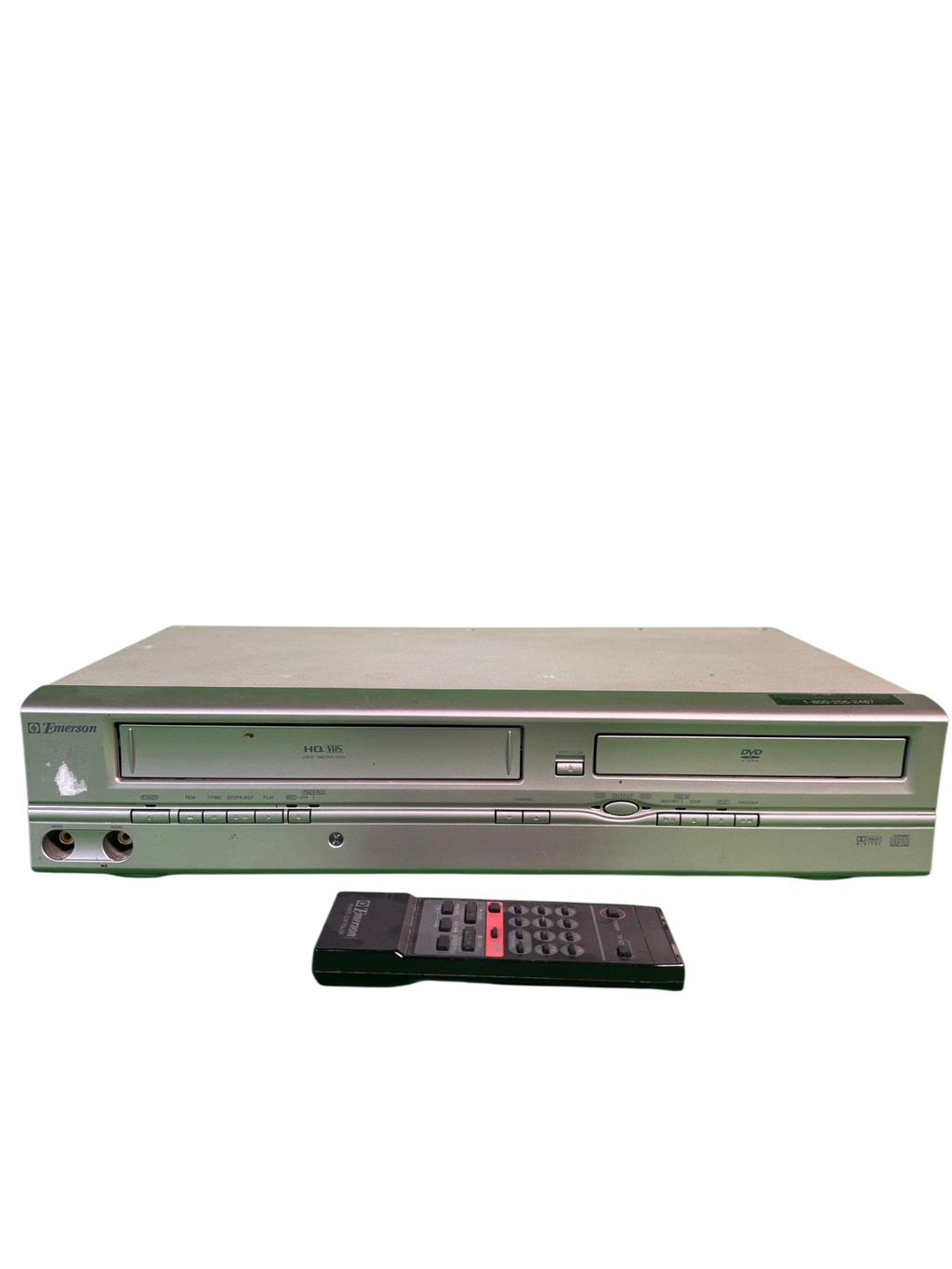 Emerson EWD2004 DVD VCR Combo Player 4-Head VHS with Remote
