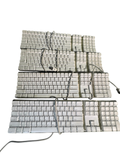 Apple A1048 Pro Keyboard x4, Microsoft & HP Wired Keyboard Lot of 6