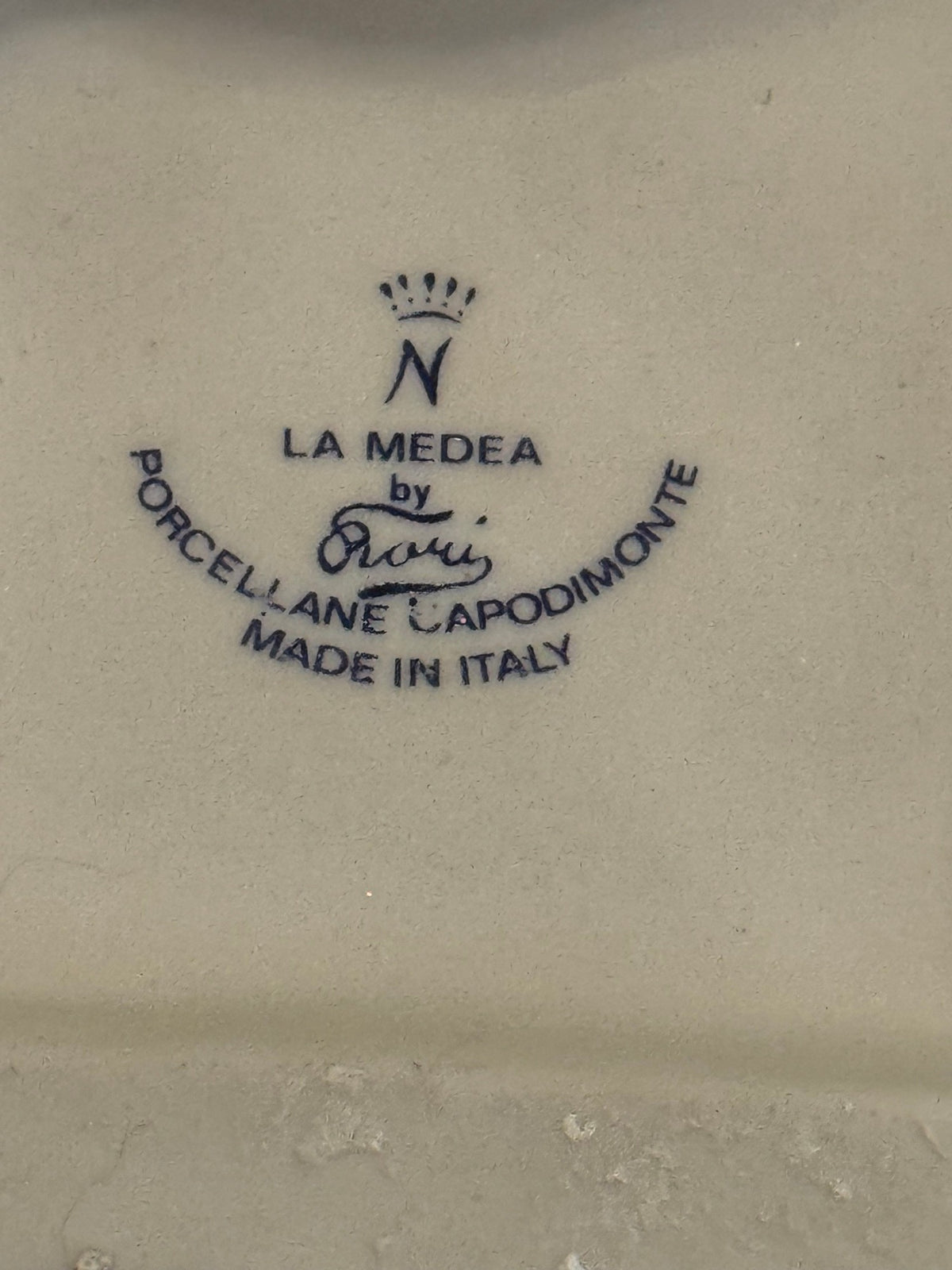 La Medea by Rori Capodimonte Porcelain Apothecary Group Crowned N Mark Italy