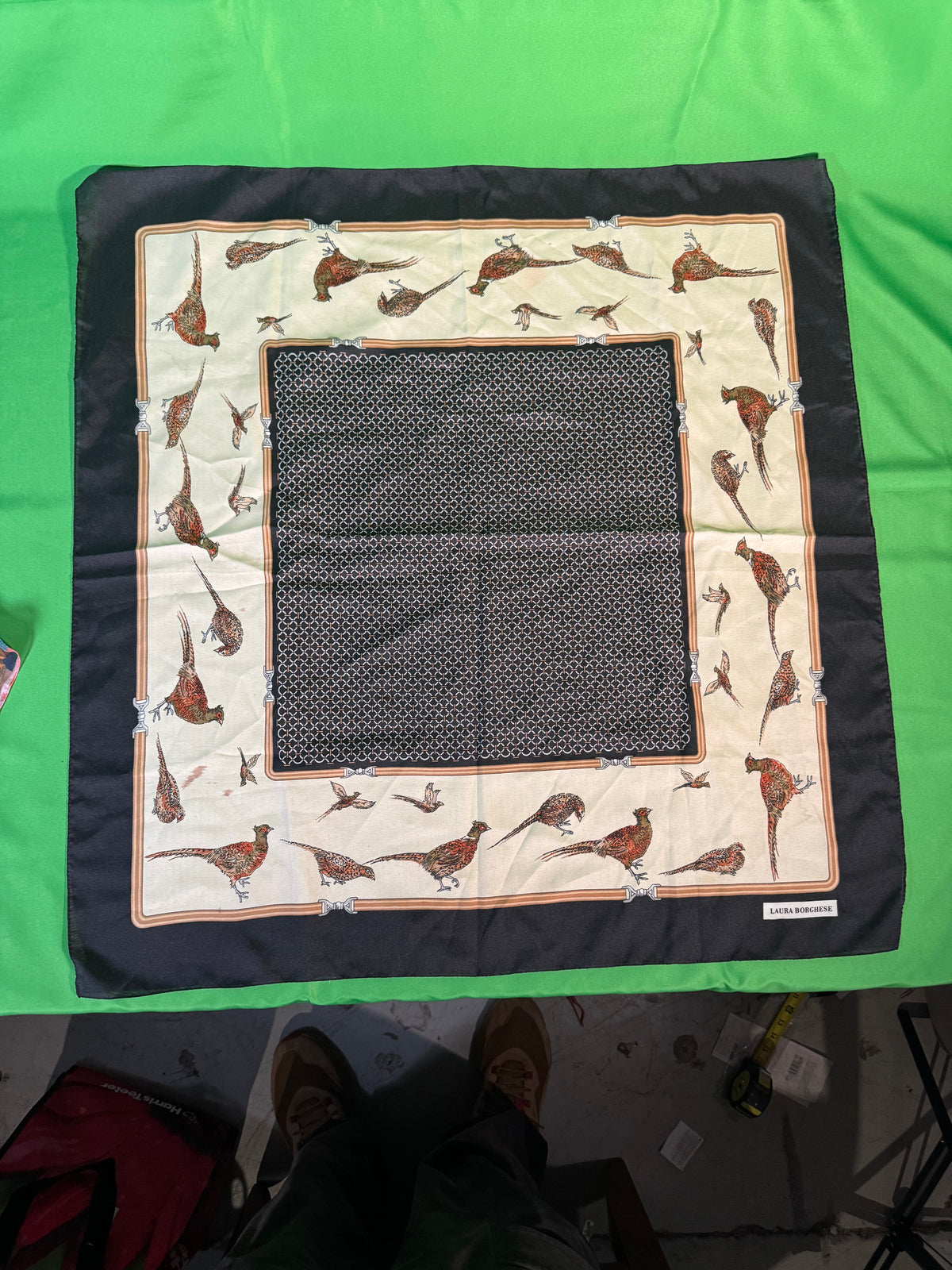 Equestrian and Sporting Silk Scarves Set of Four — detail view 2