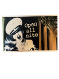 Unframed open all nite photo print, straight-on