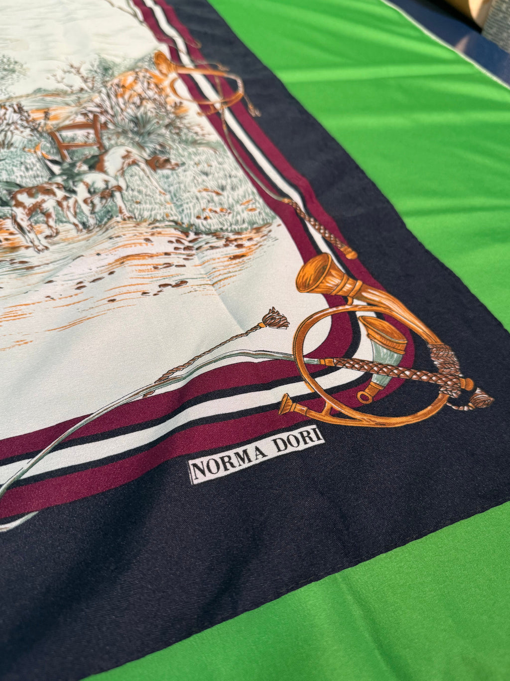 Equestrian and Sporting Silk Scarves Set of Four — detail view 3