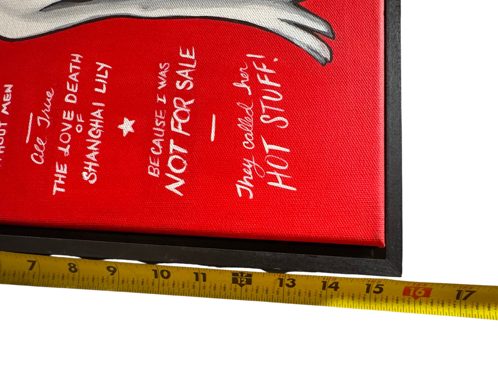 Painting with tape measure for size