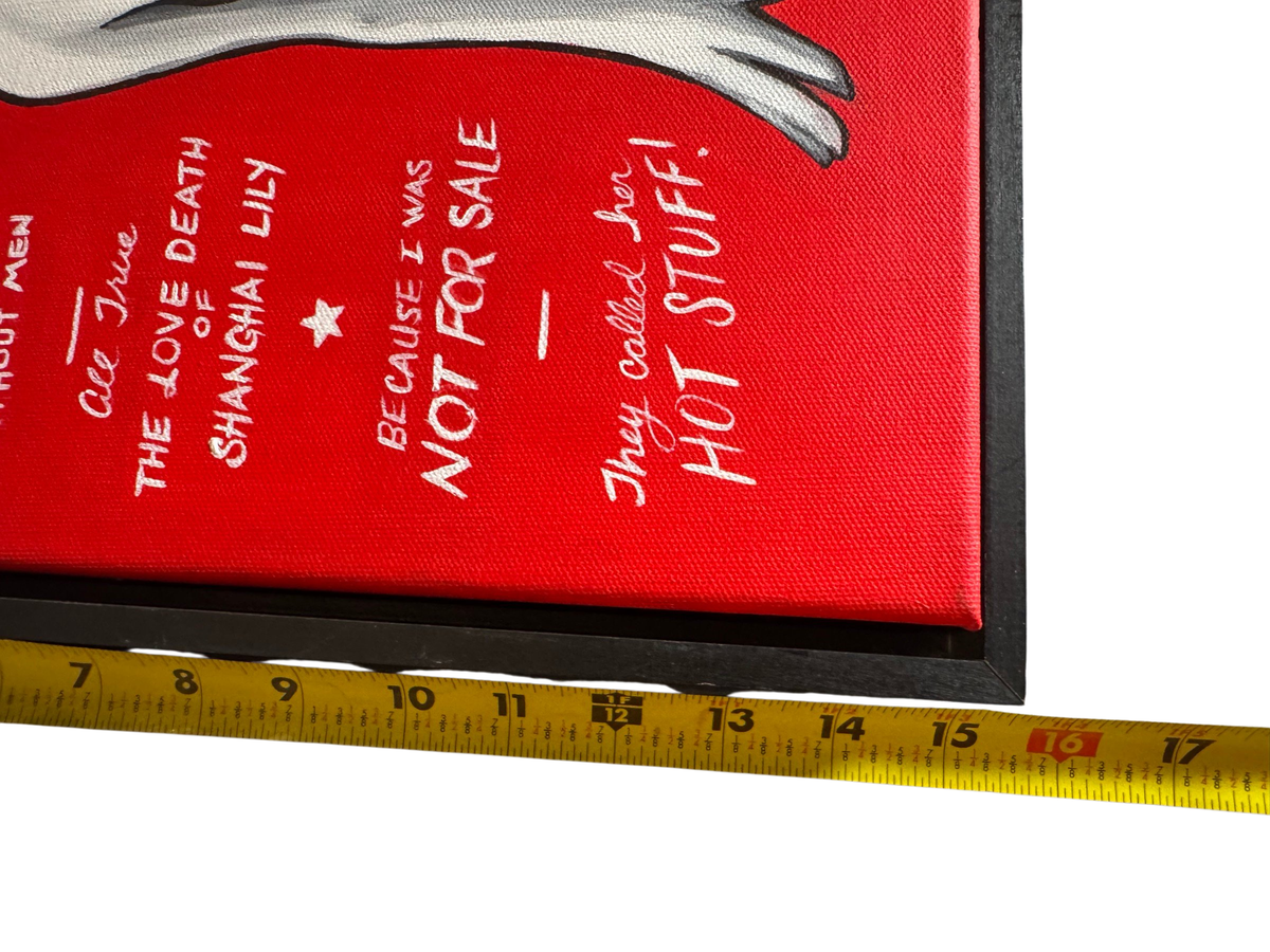 Painting with tape measure for size