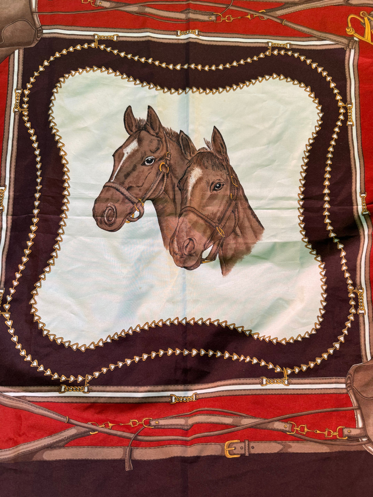 Equestrian and Sporting Silk Scarves Set of Four — detail view 7