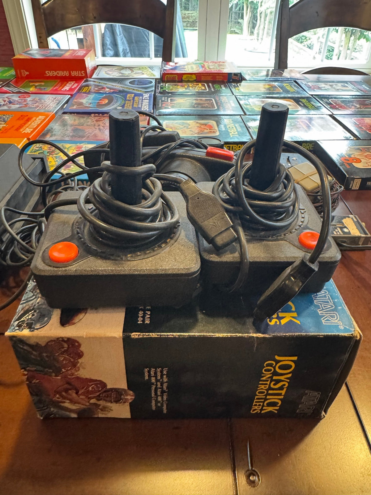 Atari 2600 Console and 25 Boxed Game Collection Sears Tele-Games Activision Plus Nintendo