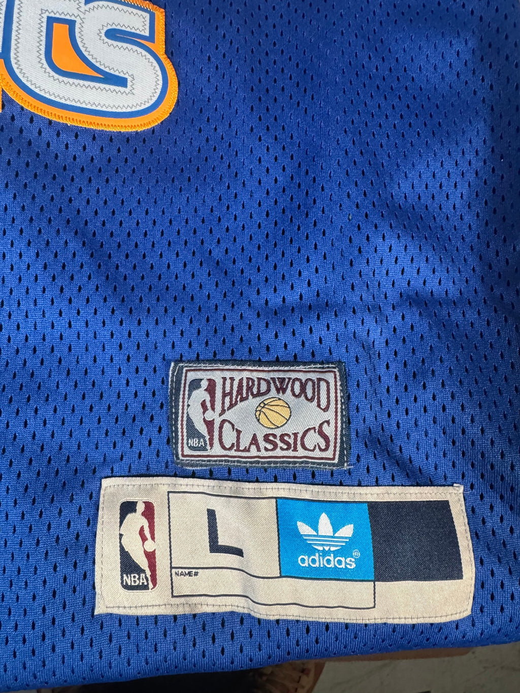 adidas Hardwood Classics Denver Nuggets #3 Rainbow Skyline Jersey Size L