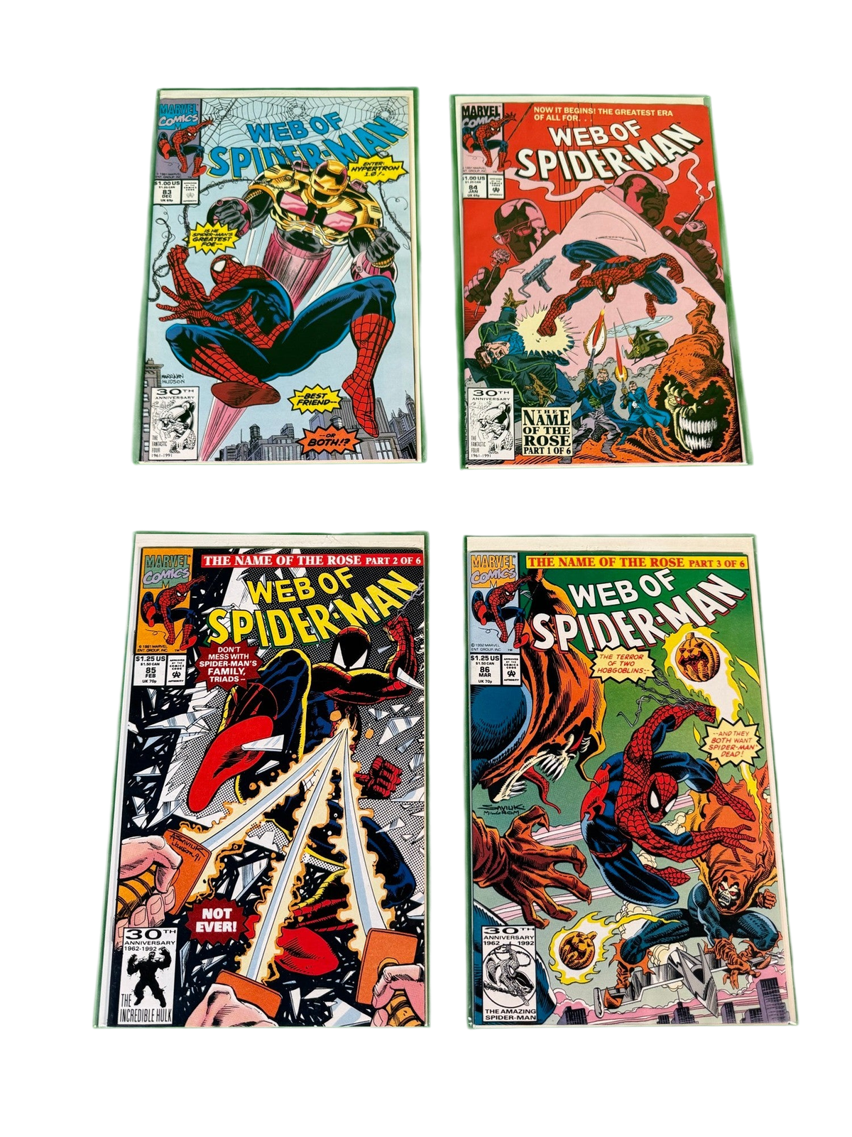 Web of Spider-Man — run lot — part of a 423 book estate comic collection