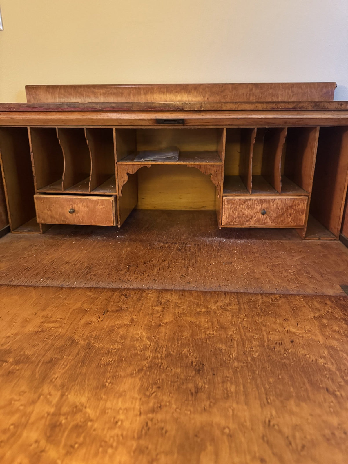 Brass bail drawer pulls and drawer fronts
