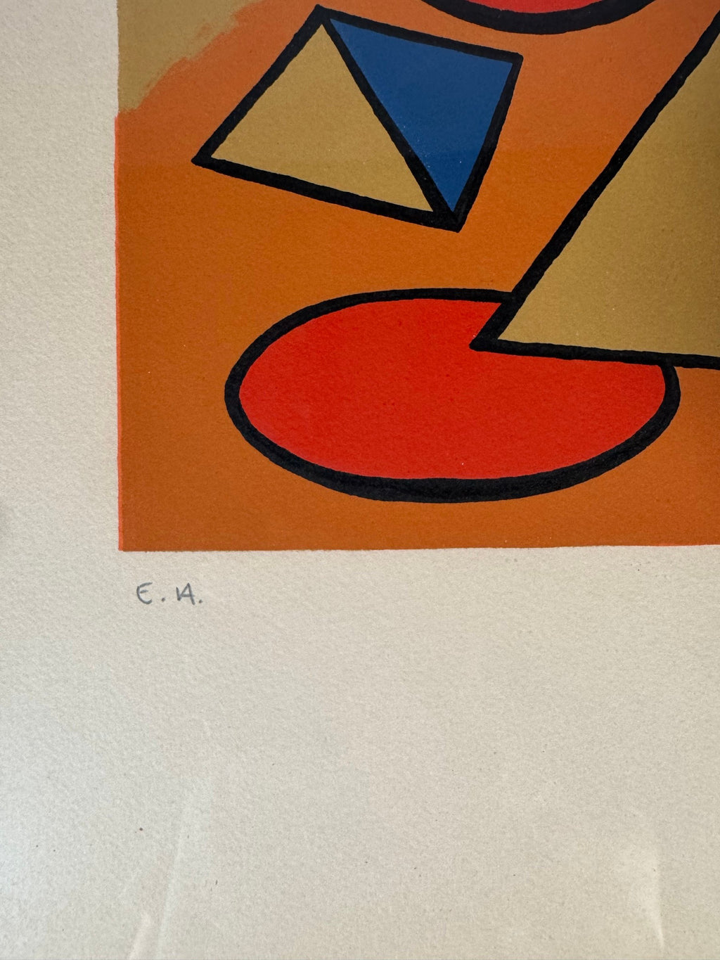 Lower left corner showing the pencil inscription E.A. (artist's proof)