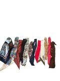 Silk Scarf and Necktie Collection Twelve Pieces — main image on a white ground