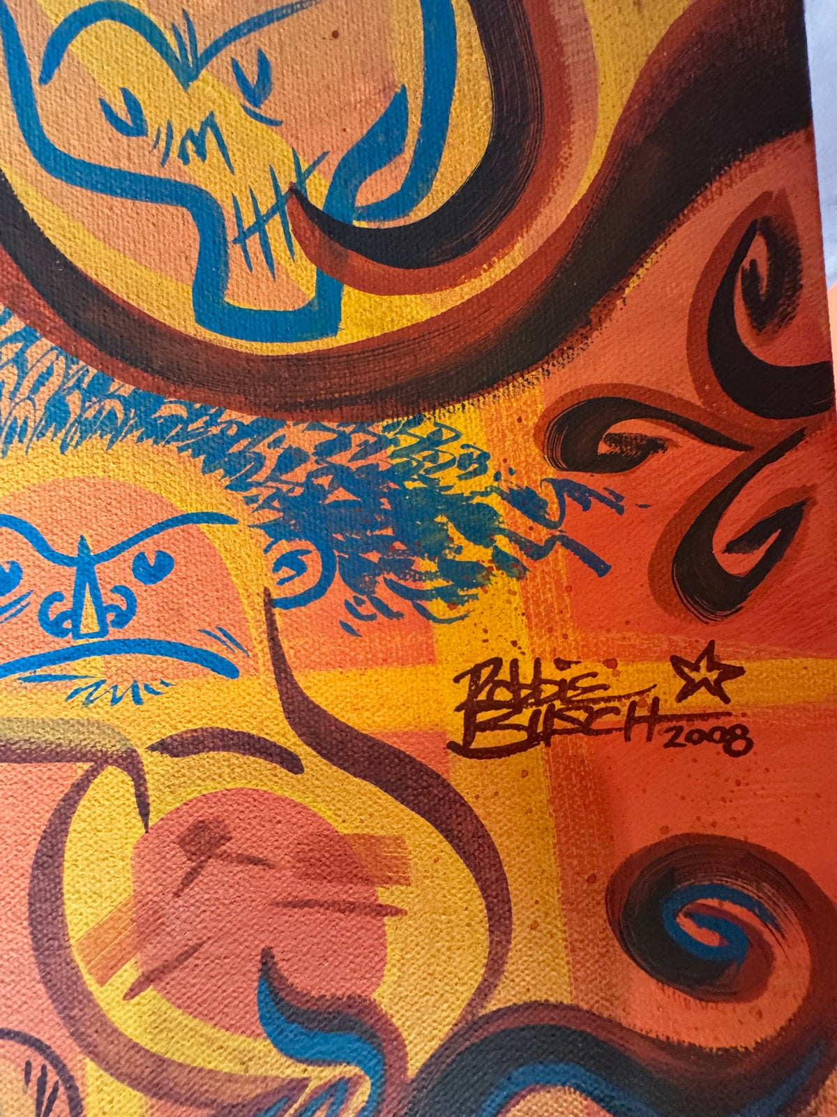 Signature and 2008 date at the upper right