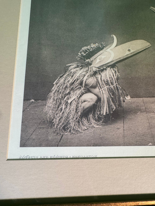 Photogravure After Edward S Curtis Kotsuis and Hohhuq Nakoaktok Framed Print