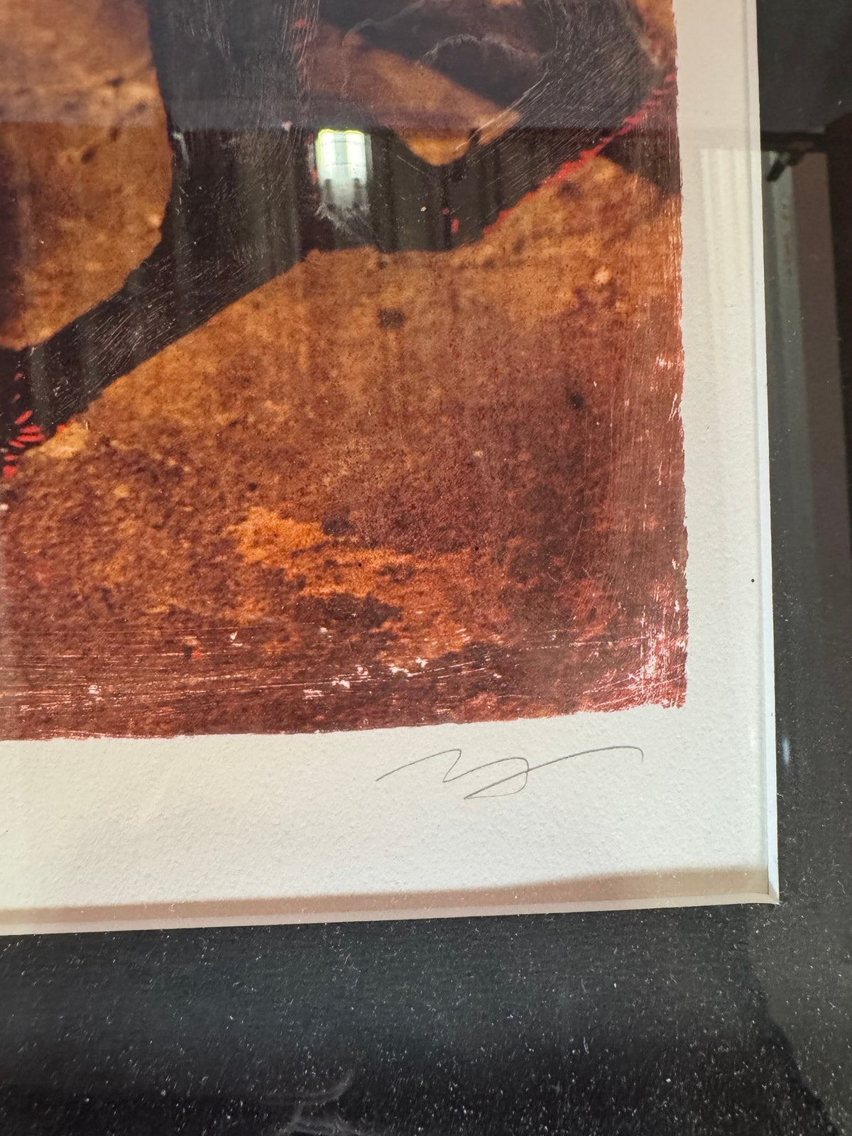 Second pencil signature in the lower margin