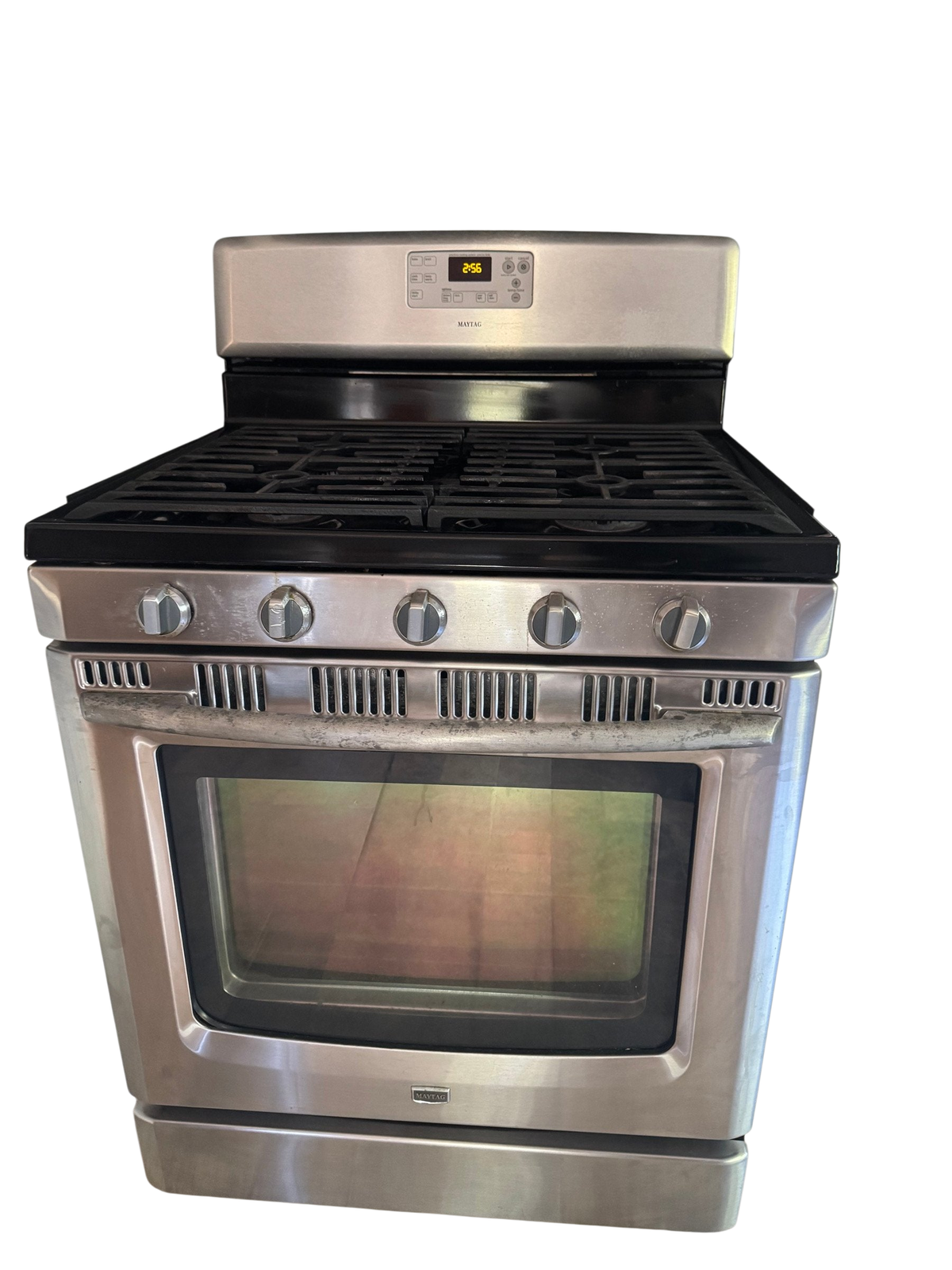 Maytag stainless freestanding gas range