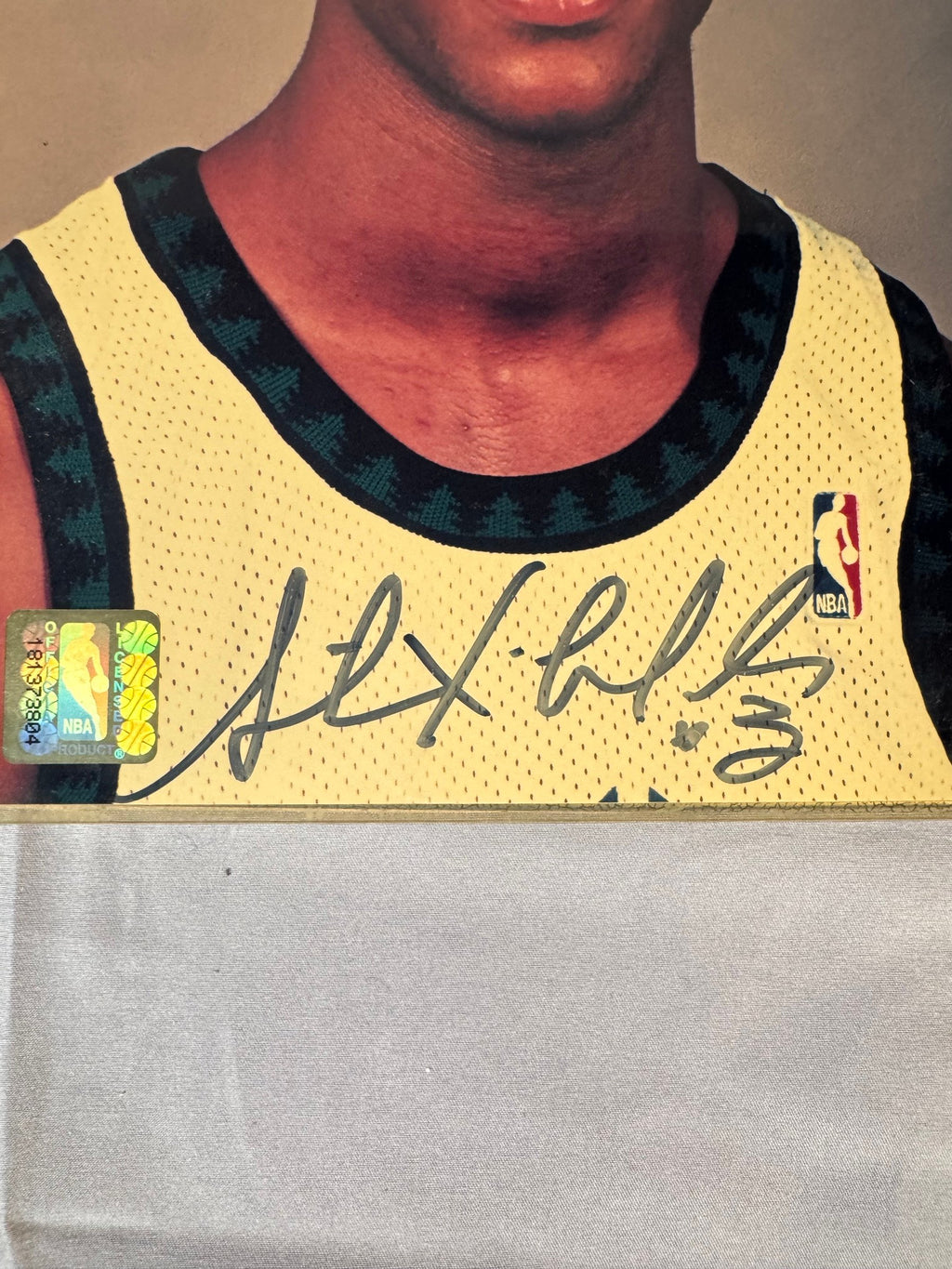 Stephon Marbury Signed Photo on Mount Board, 1996 Signing Ticket Stub