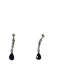 Sapphire and Diamond Drop Earrings Boxed