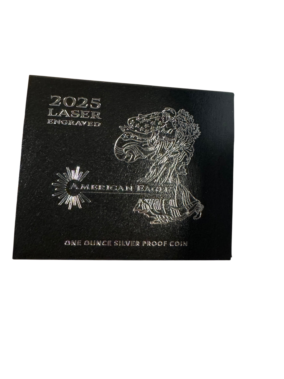 2025 Laser Engraved American Eagle One Ounce Silver Proof Coin US Mint Box COA