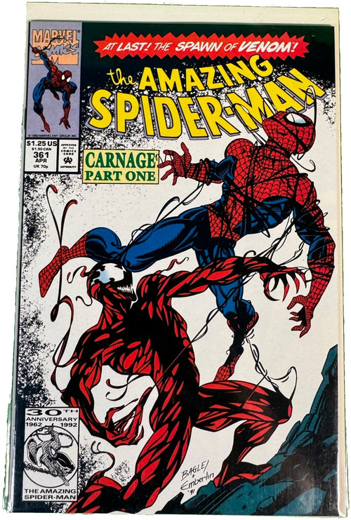 Amazing Spider-Man #361 (1992) — part of a 423 book estate comic collection