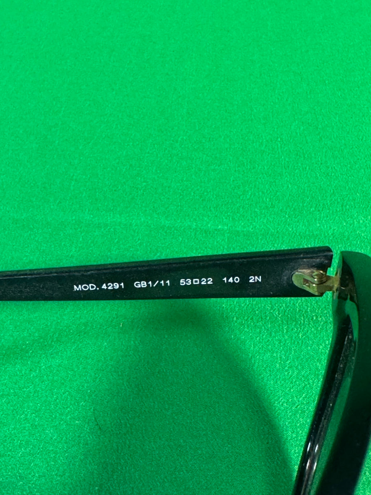 Versace VE4291 Cat Eye Sunglasses Black GB1/11 Grey Lenses 53mm Logo Temples