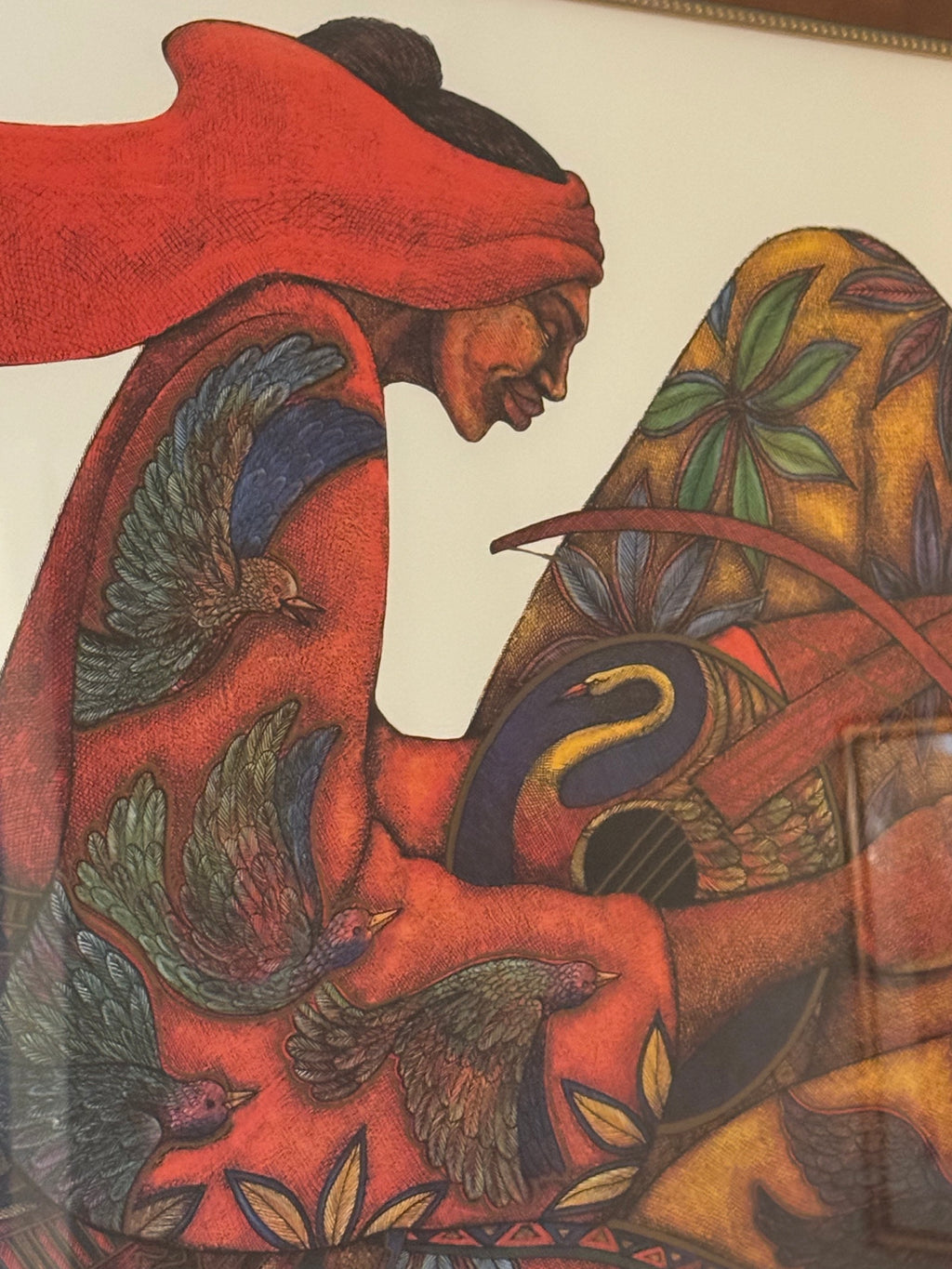 Charles A. Bibbs "The Music Maker" Signed Artist's Proof Print, Framed