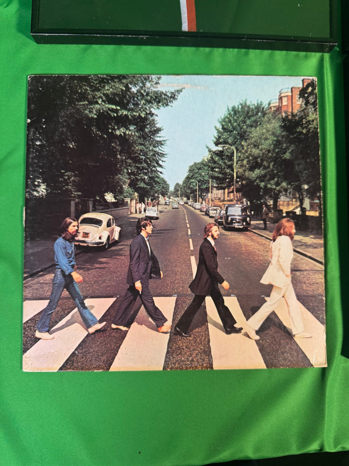 Framed Vinyl LP Lot of 4 Beatles Abbey Road Steely Dan Aja Joplin Ray Charles