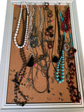 Necklace Collection on Framed Display Board