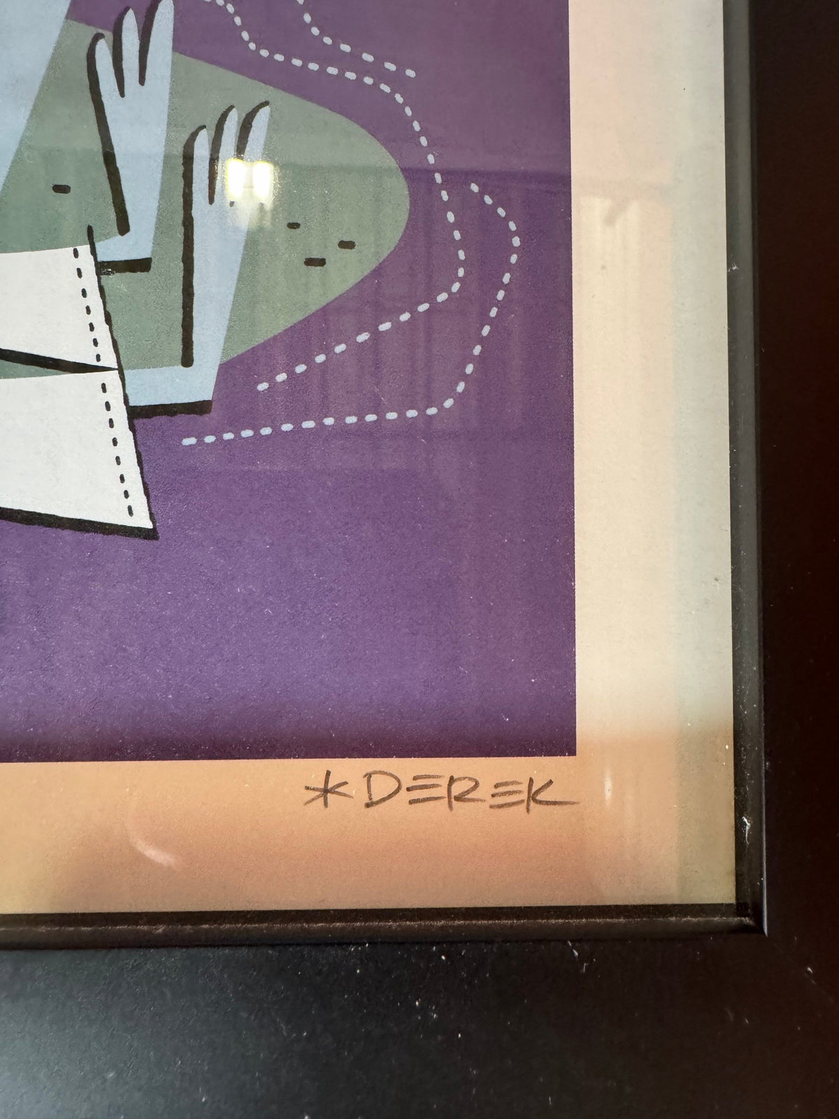 Signature *DEREK in the right margin
