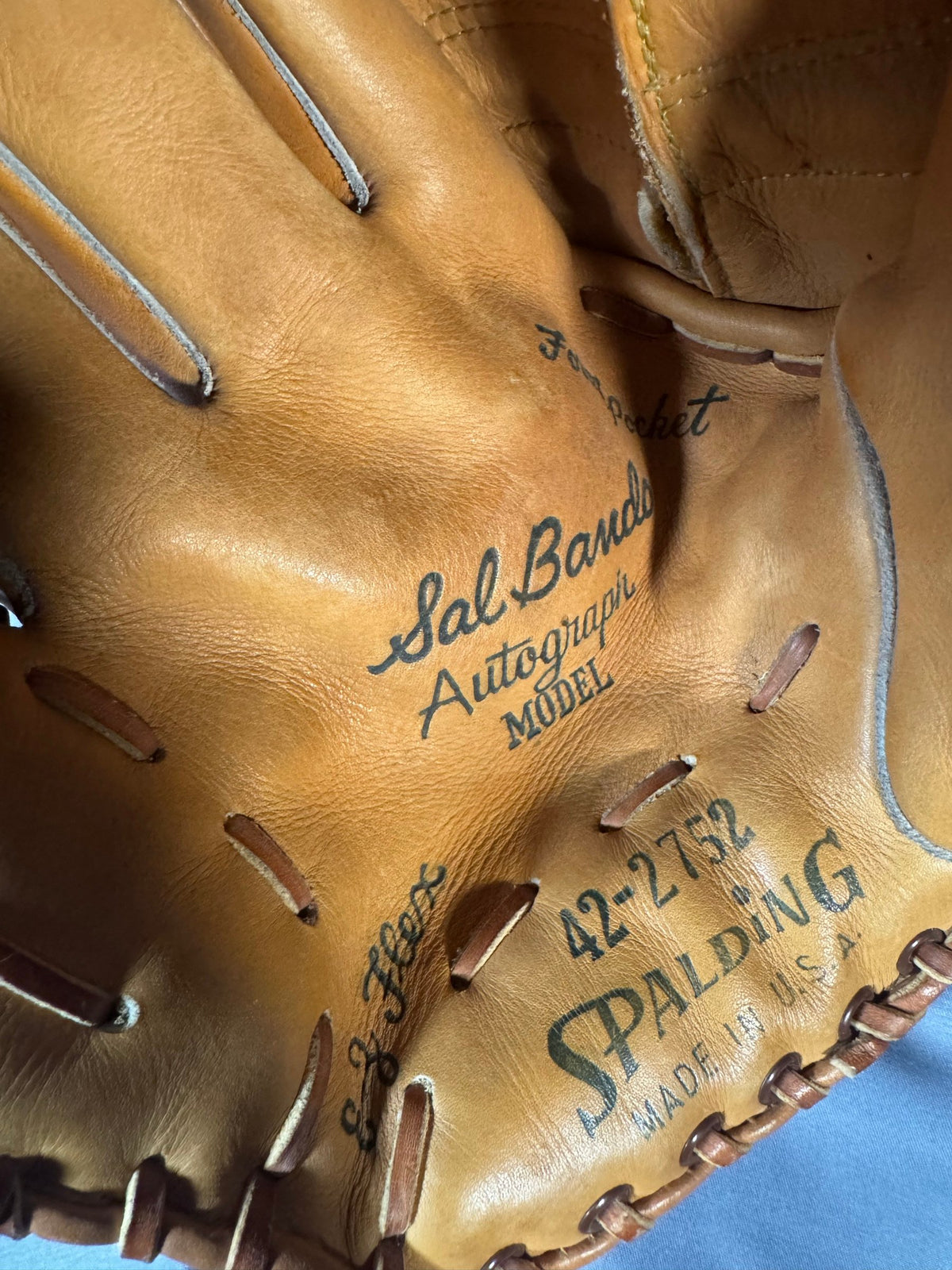 Spalding 42-2752 Sal Bando Autograph Model Baseball Glove E-Z Flex Leather