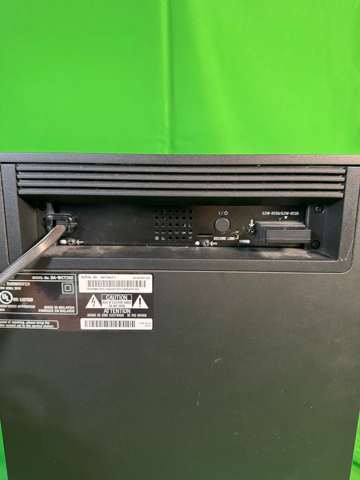 Sony SA-WCT260 Active Subwoofer